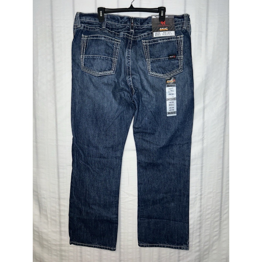 NWT Ariat M4 FR Relaxed Boot Mens Work Western Pants 40x32 Flame Resistant Denim